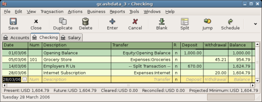 Step 1 Of Creating Scheduled Transaction From The Ledger