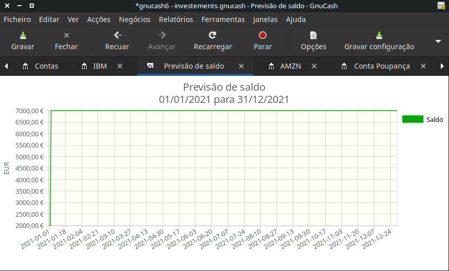 Gráfico de barras dos activos baseado na fonte de cotação “Mais próxima no tempo”