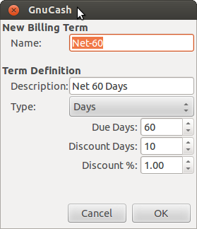 New Billing Term