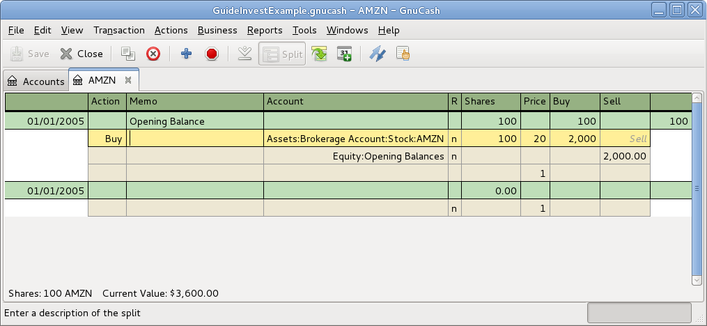 Setup Current Portfolio